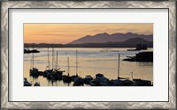 Framed Sunset at Tofino, Harbor, Vancouver Island, British Columbia