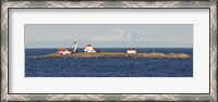 Framed British Columbia, Vancouver Island, Entrance Island, Mt Baker