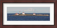 Framed British Columbia, Vancouver Island, Entrance Island, Mt Baker