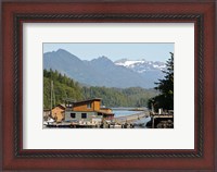 Framed British Columbia, Vancouver Island, Tofino, Floating houses