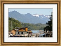 Framed British Columbia, Vancouver Island, Tofino, Floating houses