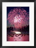 Framed Fireworks, English Bay, Vancouver, British Columbia