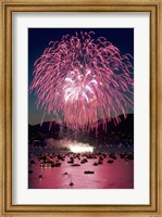 Framed Fireworks, English Bay, Vancouver, British Columbia