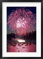 Framed Fireworks, English Bay, Vancouver, British Columbia