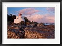 Framed Amphitrite Lighthouse, Vancouver Is, British Columbia