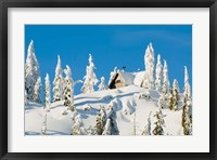 Framed Mountain cabin, Seymour Mountain, British Columbia