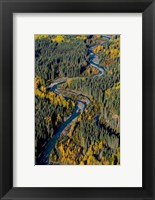 Framed Todagin Creek, River, South Slope, British Columbia