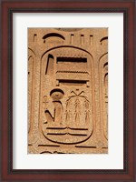 Framed Hieroglyphics, Obelisk, Ramses II, Temple of Luxor, Egypt