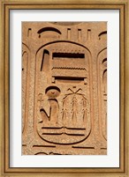 Framed Hieroglyphics, Obelisk, Ramses II, Temple of Luxor, Egypt