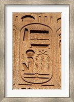 Framed Hieroglyphics, Obelisk, Ramses II, Temple of Luxor, Egypt