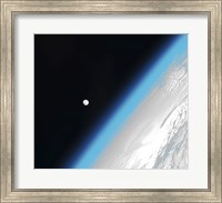 Framed Moon and Earth's Atmosphere
