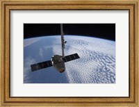 Framed SpaceX Dragon Cargo Craft Prior to being Released from the Canadarm2