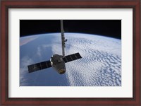 Framed SpaceX Dragon Cargo Craft Prior to being Released from the Canadarm2