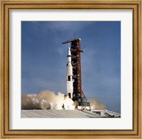 Framed Apollo 11 Space Vehicle Taking off from Kennedy Space Center