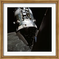 Framed View of the Apollo 17 Command and Service Modules in Lunar Orbit
