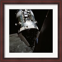 Framed View of the Apollo 17 Command and Service Modules in Lunar Orbit