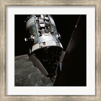 Framed View of the Apollo 17 Command and Service Modules in Lunar Orbit