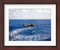 Framed Astronaut is Rescued by a US Marine Helicopter