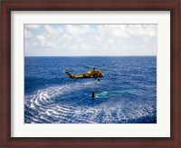 Framed Astronaut is Rescued by a US Marine Helicopter