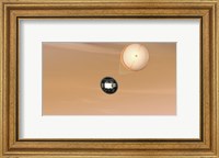 Framed Artist's Concept of the Mars Science Laboratory Curiosity Rover Parachute System
