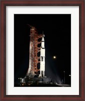 Framed Nighttime View of the Apollo 12 Space Vehicle