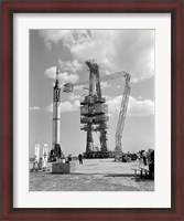 Framed Mercury-Redstone 3 Prelaunch Activities on the Mercury 5 Launch Pad