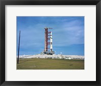 Framed Apollo Saturn 501 Launch Vehicle Mated to the Apollo Spacecraft