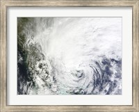 Framed Hurricane Sandy Over the Bahamas