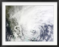 Framed Hurricane Sandy Over the Bahamas