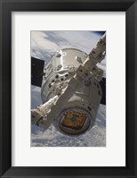 Framed SpaceX Dragon Commercial Cargo Craft during Grappling Operations with Canadarm2