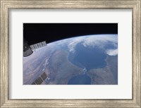Framed View from Space of Morocco and Spain