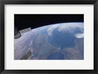 Framed View from Space of Morocco and Spain