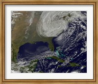 Framed Post Tropical Storm Sandy Rolling Inland