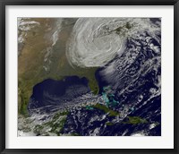 Framed Post Tropical Storm Sandy Rolling Inland