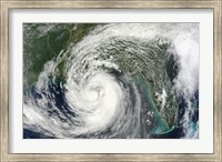 Framed Hurricane Isaac in the Gulf of Mexico