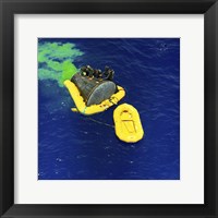 Framed US Navy Frogman Team Helps in the Recovery of the Gemini-Titan 4 spacecraft