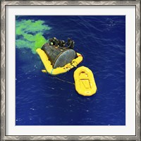 Framed US Navy Frogman Team Helps in the Recovery of the Gemini-Titan 4 spacecraft