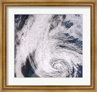 Framed Hurricane Sandy along the Northeastern Coast of the United States