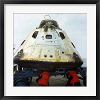 Framed Close-up View of the Apollo 9 Command Module After Recovery