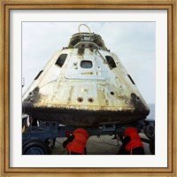 Framed Close-up View of the Apollo 9 Command Module After Recovery