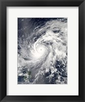 Framed Typhoon Sanba over the Pacific Ocean and Part of the Philippines