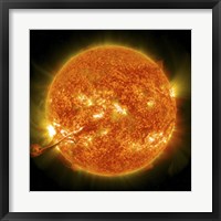 Framed Magnificent Coronal Mass Ejection Erupts on the Sun