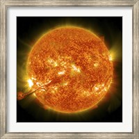 Framed Magnificent Coronal Mass Ejection Erupts on the Sun