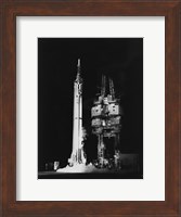 Framed Mercury-Redstone 3 Missile on Launch Pad, Cape Canaveral, Florida