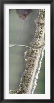 Framed Aerial view Showing a Portion of Mantoloking, New Jersey, Damaged by Hurricane Sandy
