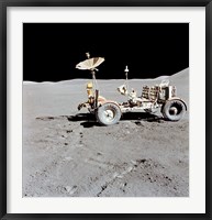 Framed Apollo 15 Lunar Roving Vehicle on the Moon