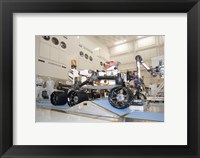 Framed Curiosity Rover in the Testing Facility