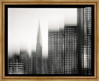 Framed Chrysler Building Motion Landscape #1