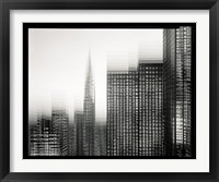 Framed Chrysler Building Motion Landscape #1