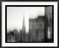 Framed Chrysler Building Motion Landscape #1